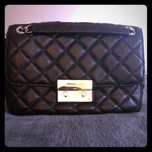 Michael Kors quilted handbag- black